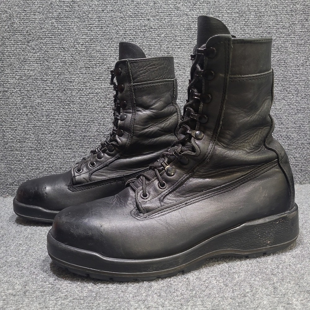 Belleville 360 ST Steel Toe Combat Boots Mens 9.5 M Black Flight Deck Military